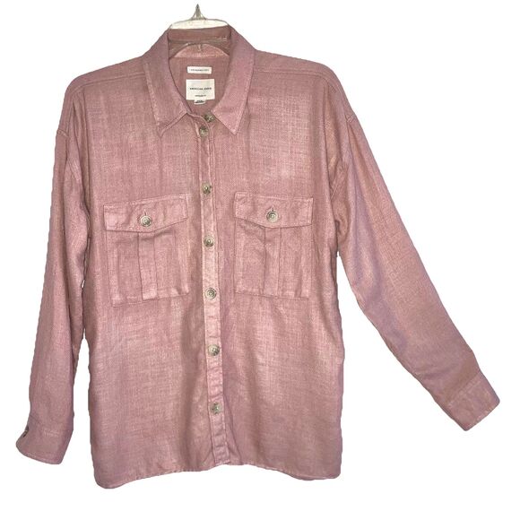 AMERICAN EAGLE OUTFITTERS S AHH MAZINGLY SOFT Flannel Shirt Jacket Top Shacket - Picture 2 of 5